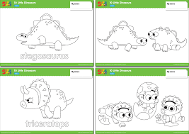 Asking what color dinosaurs were is like asking what color birds are. 10 Little Dinosaurs Worksheets Color Super Simple