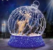 Quality Waterproof IP65 Theme Park Large Outdoor Christmas Balls Lights  Giant Outdoor Decoration Lights Arch Motif Light