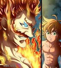 Merlin And Escanor Kiss F By Criszeldris1 On Deviantart Demon King Anime Seven Deadly Sins Anime Martial Arts Film
