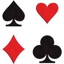 Silhouette Design Store Playing Card Suits Set Of 4 Diy Playing Cards Silhouette Design Silhouette Cards