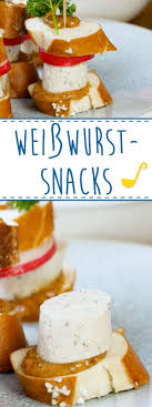 Unsere Weisswurst Snacks Verpacken Ein Ganzes Weisswurstfruhstuck In Einen Mundgerechten Happen Weisswurst Senf Radieschen Weisswurstfruhstuck Happchen Imbiss