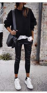 Pin By Diana On Dark Mood Casual Winter Outfits Outfits With Leggings Athleisure Outfits