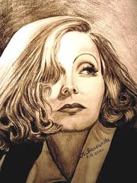 GRETA GARBO" (portrait in pencil). April 15