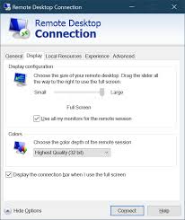 Check the allow connections from computers running any version of remote desktop box. How To Remote Desktop Fullscreen Rdp With Just Some Of Your Multiple Monitors Scott Hanselman S Blog