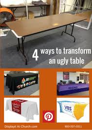 Affordable Way To Transform Any Table Into A Booth Kiosk Counter Or Display Custom Print Of Your Choice No Ex Table Covers Registration Table School Tables