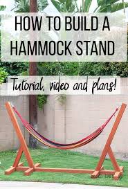Here's the best way to make your own adjustable stand no matter what kind of hammock you have. Easy Diy Hammock Stand Using 3 Tools Full Tutorial Video And Plans