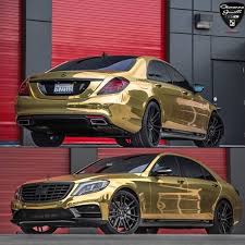 Gold And Black S Class On A Set Of Koko Kutures Mercedes Benz Gold Mercedes Benz