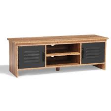 Meuble Tv Liverpool Miel Et Noir Meuble Tv Salon Meuble Gifi Meuble Tv Meuble Tv Verre Meuble De Television