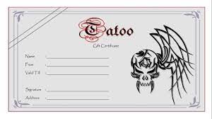Maybe you would like to learn more about one of these? Tattoo Gift Certificate Template 5 Templates Example With Regard To Fresh T In 2021 Gift Certificate Template Certificate Template Free Printable Gift Certificates