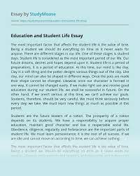 Generally, the term education means a process of receiving or giving. Education And Student Life Free Essay Example