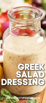 This Greek Salad Dressing Can Be Used For Salads But It Also Makes A Delicious Marinade O Salad Dressing Recipes Homemade Homemade Salads Greek Salad Dressing