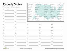50 states in alphabetical order. Alphabetize The United States Worksheet Education Com