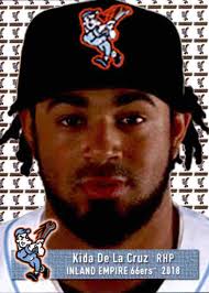 2018 Inland Empire 66ers Grandstand #9 Kida De La Cruz Miami Florida FL Card