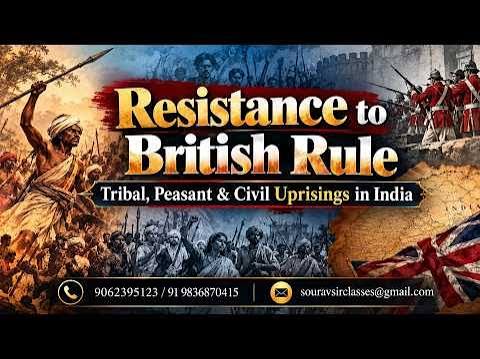 Resistance to British Rule | Tribal, Peasant & Civil Uprisings in India #ModernHistory #UPSC #SSC - YouTube