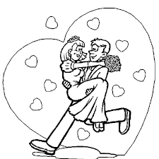 Coloriages de st valentin à imprimer. Coloriage Amoureux De St Valentin En Ligne Gratuit A Imprimer