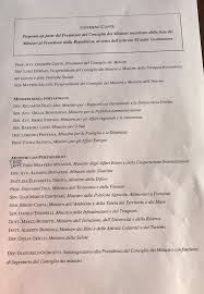 Home » risorse generali » indice generale dei membri di governo. Governo Conte Accetta L Incarico E Presenta La Lista 18 Ministri 5 Le Donne Tria All Economia La Repubblica