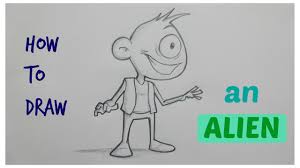 This tutorial shows the sketching and drawing steps from start to finish. How To Draw Cartoon Alien Time Lapse Character Design Youtube
