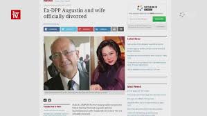 Muhyiddin today reiterated that the profanities against him are untrue. Ex Dpp Augustin And Wife Officially Divorced Video Dailymotion