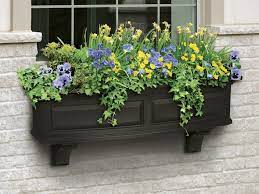 The planter boxes are also available in three shapes: Decorative Vinyl Window Boxes Flower Planters And Brackets