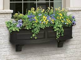 12 almond resin window box planter. Decorative Vinyl Window Boxes Flower Planters And Brackets