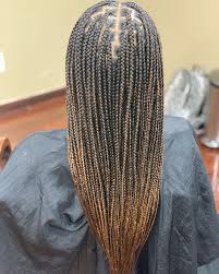 Black And Blonde Ombre Knotless Braids Box Braid Ideas Knotless Ombre Pictures Small Today New The 10 Best Braid Ideas To Ombre Box Braids Braided Cornrow Hairstyles Braids For Black Hair