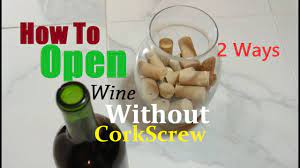 How do you put a wire in a wine bottle? How To Open Wine Without Cork Screw 2 Ways Youtube