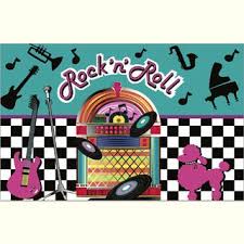Rock N Roll 50s Wall Decoration Mural 50s Theme Parties Party Themes Diner Party