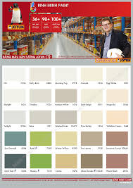 Bảng Màu Sơn Jotun Nội Thất Mới Nhất Năm 2020 - BinhMinhPaint.Vn
