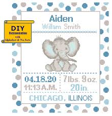 Check spelling or type a new query. Baby Elephant Cross Stitch Birth Announcement Cross Stitch Birth Record Elephant Baby Boy Girl Elephant Nursery Pink Birth Sampler Jungle Zindagi Designs
