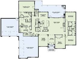 European Style House Plan 3 Beds 3 5 Baths 4076 Sq Ft Plan 17 2491 Monster House Plans House Floor Plans Floor Plans