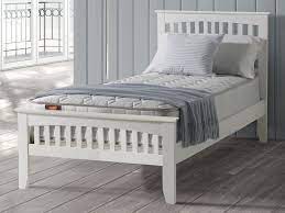 Check out our wooden bed frame selection for the very best in unique or custom, handmade pieces from our beds & headboards shops. Sareer Sandhurst 3ft Single White Wooden Bed Frame