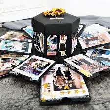 Diy Creative Birthday Surprise Ideas For Friends Creative Diy Surprise Explosion Box Valentine S Day Gift Birthday G Loviver Creative Birthday Gifts Creative Diy Gifts Photo Album Diy