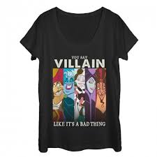 Disney Princesses Women S Villain Not A Bad Thing Scoop Neck Disney Villain Shirt Disney Shirts For Family Disney Outfits
