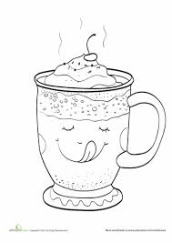 The coffee and cup icon. Worksheets Hot Chocolate Coloring Page Christmas Coloring Pages Coloring Books Coloring Pages