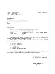 Format bentuk surat lurus atau block style. 16 Contoh Surat Perkenalan Perusahaan Barang Produk Contoh Surat