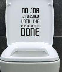 Cute funny bathroom sayings quotes that you can put on your bathroom wall. No Job Is Finished Toilet Bathroom Wall Funny Quote Sticker Decal Graphics Vinyl Ebay Bathroom Humor Funny Bathroom Signs Bathroom Quotes