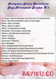 Lihat senarai nama mengikut huruf lain di bawah: Nama Bayi Perempuan Jawa Ningrat Awalan D 2 Nama Bayi Jawa Ningrat