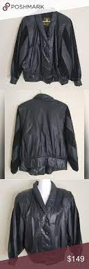 Vintage Pierre Balmain Black Leather Jacket L Black Leather Jacket Leather Jacket Balmain Jacket