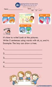 Scrap paper or notebooks can also be used to practice writing your bengali letters. Consonant Blends Online Pdf Activity For Grade 3