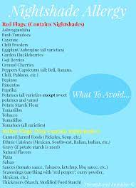 What To Avoid With A Nightshade Allergy