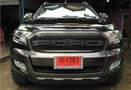 For New Ford Ranger T6 2015 2016 Pickup Raptor Matte Black Grille Grill Ford Ranger Ford Truck Models Ford