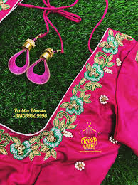 Pin By Prabha Blouses On Prabha Blouses Best Blouse Designs Embroidery Blouse Designs Blouse Design Models
