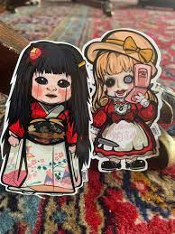The Okiku Doll お菊人形 Urban Legend Sticker - Etsy Hong Kong