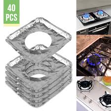 Cleaning burners on your stove may seem like a daunting task, but there are simple ways to tackle even the dirtiest elements. 40pcs Gas Stove Burner Covers Tsv Disposable Aluminum Square Foil Gas Stove Protectors Drip Pans 8in Square Burner Cover Liners Great For Keeping Gas Range Stoves Clean From Oil Food Drips