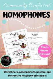 Homophone Activities Commonly Confused Words Printable Worksheets Assessments Posters Interactive N Commonly Confused Words Homophones Activity Homophones