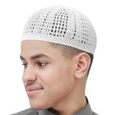 White Kufi Hat Tight & Loose Weave Mix Crocheted Comfortable Cotton Muslim  Kufi Topi Skull Prayer Cap (XS) : Amazon.com.au: Clothing, Shoes &  Accessories