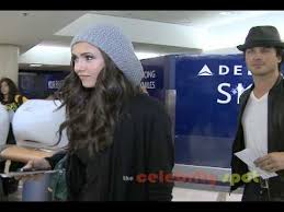 Nina dobrev and ian somerhalder are not officially dating, but they're no longer in their awkward apparently, ian is more willing than nina to get back together, but that could also be due to age. Vampire Diaries Nina Dobrev Ian Somerhalder Depart Lax Together Youtube
