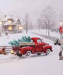 Pin By Laura Woelflin On Christmas Decor Christmas Red Truck Christmas Scenes Christmas Pictures