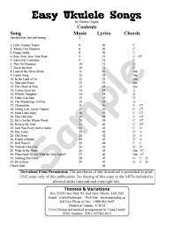 Click on bar for the baritone uke. Euketg Easy Ukulele Songs In C Teacher S Guide Sweet Pipes