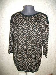 Black And Gold Sweater 80s Oversized Black Gold Knit Sweater Pullover Half Sleeve Etsy Retro Fashion Vintage 1980s Retro Fashion Shirt Dress Style